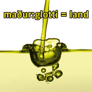 maður:glotti - land
